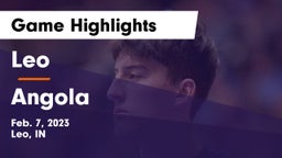 Leo  vs Angola  Game Highlights - Feb. 7, 2023