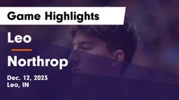 Leo  vs Northrop  Game Highlights - Dec. 12, 2023