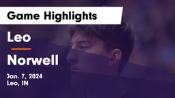 Leo  vs Norwell  Game Highlights - Jan. 7, 2024