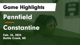Pennfield  vs Constantine  Game Highlights - Feb. 26, 2024