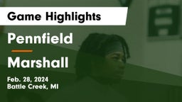 Pennfield  vs Marshall  Game Highlights - Feb. 28, 2024