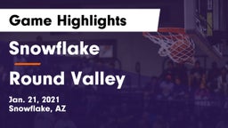 Snowflake  vs Round Valley  Game Highlights - Jan. 21, 2021