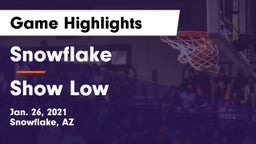 Snowflake  vs Show Low  Game Highlights - Jan. 26, 2021
