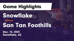 Snowflake  vs San Tan Foothills  Game Highlights - Dec. 15, 2023