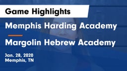 Memphis Harding Academy vs Margolin Hebrew Academy Game Highlights - Jan. 28, 2020