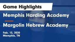 Memphis Harding Academy vs Margolin Hebrew Academy Game Highlights - Feb. 13, 2020