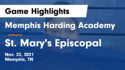Memphis Harding Academy vs St. Mary's Episcopal Game Highlights - Nov. 22, 2021