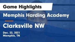 Memphis Harding Academy vs Clarksville NW Game Highlights - Dec. 22, 2021