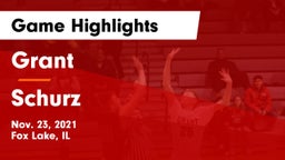 Grant  vs Schurz  Game Highlights - Nov. 23, 2021