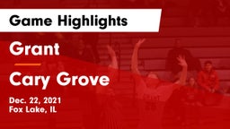 Grant  vs Cary Grove Game Highlights - Dec. 22, 2021
