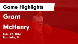 Grant  vs McHenry  Game Highlights - Feb. 22, 2024