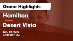 Hamilton  vs Desert Vista  Game Highlights - Jan. 30, 2020