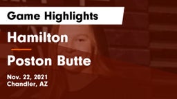 Hamilton  vs Poston Butte  Game Highlights - Nov. 22, 2021