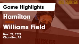 Hamilton  vs Williams Field  Game Highlights - Nov. 24, 2021