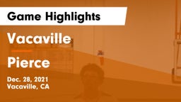 Vacaville  vs Pierce  Game Highlights - Dec. 28, 2021