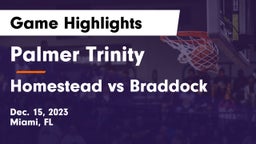 Palmer Trinity  vs Homestead vs Braddock Game Highlights - Dec. 15, 2023