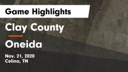 Clay County vs Oneida  Game Highlights - Nov. 21, 2020