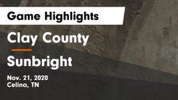 Clay County vs Sunbright Game Highlights - Nov. 21, 2020