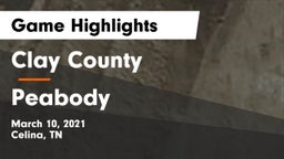 Clay County  vs Peabody  Game Highlights - March 10, 2021