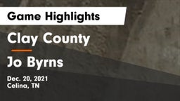 Clay County  vs Jo Byrns  Game Highlights - Dec. 20, 2021