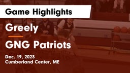 Greely  vs GNG Patriots Game Highlights - Dec. 19, 2023