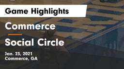 Commerce  vs Social Circle  Game Highlights - Jan. 23, 2021