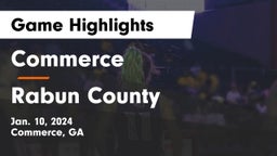 Commerce  vs Rabun County  Game Highlights - Jan. 10, 2024