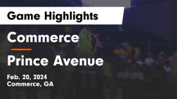 Commerce  vs Prince Avenue  Game Highlights - Feb. 20, 2024