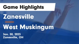 Zanesville  vs West Muskingum  Game Highlights - Jan. 30, 2023