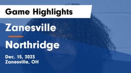 Zanesville  vs Northridge  Game Highlights - Dec. 15, 2023