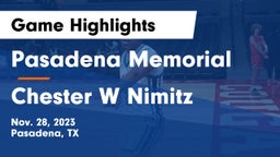 Pasadena Memorial  vs Chester W Nimitz  Game Highlights - Nov. 28, 2023