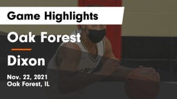 Oak Forest  vs Dixon  Game Highlights - Nov. 22, 2021