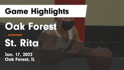 Oak Forest  vs St. Rita  Game Highlights - Jan. 17, 2022