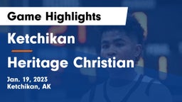 Ketchikan  vs Heritage Christian   Game Highlights - Jan. 19, 2023