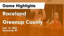 Raceland  vs Greenup County  Game Highlights - Feb. 15, 2022
