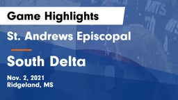 St. Andrews Episcopal  vs South Delta  Game Highlights - Nov. 2, 2021