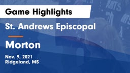 St. Andrews Episcopal  vs Morton  Game Highlights - Nov. 9, 2021