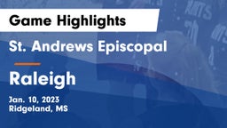 St. Andrews Episcopal  vs Raleigh   Game Highlights - Jan. 10, 2023
