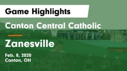 Canton Central Catholic  vs Zanesville  Game Highlights - Feb. 8, 2020