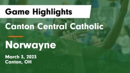 Canton Central Catholic  vs Norwayne  Game Highlights - March 3, 2023