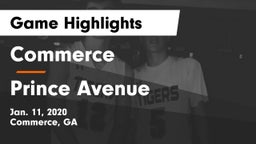Commerce  vs Prince Avenue  Game Highlights - Jan. 11, 2020