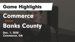 Commerce  vs Banks County  Game Highlights - Dec. 1, 2020