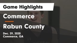 Commerce  vs Rabun County  Game Highlights - Dec. 29, 2020