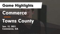 Commerce  vs Towns County  Game Highlights - Jan. 12, 2021