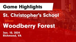 St. Christopher's School vs Woodberry Forest  Game Highlights - Jan. 10, 2024