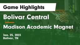 Bolivar Central  vs Madison Academic Magnet  Game Highlights - Jan. 25, 2023