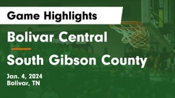 Bolivar Central  vs South Gibson County  Game Highlights - Jan. 4, 2024