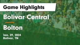 Bolivar Central  vs Bolton   Game Highlights - Jan. 29, 2024