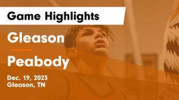 Gleason  vs Peabody  Game Highlights - Dec. 19, 2023