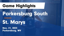 Parkersburg South  vs St. Marys  Game Highlights - Nov. 21, 2023